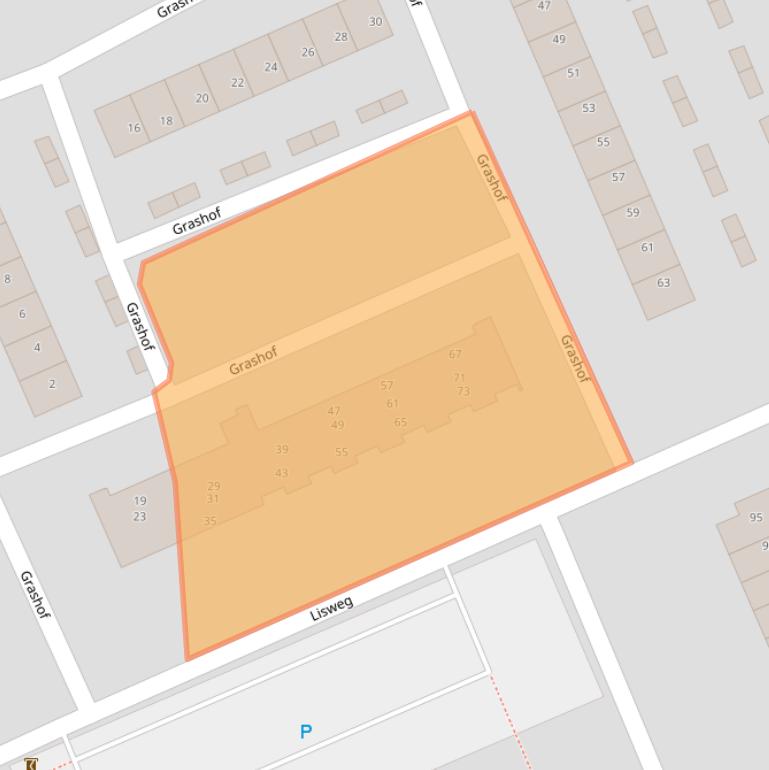 Kaart van postcodegebied 1511XG.