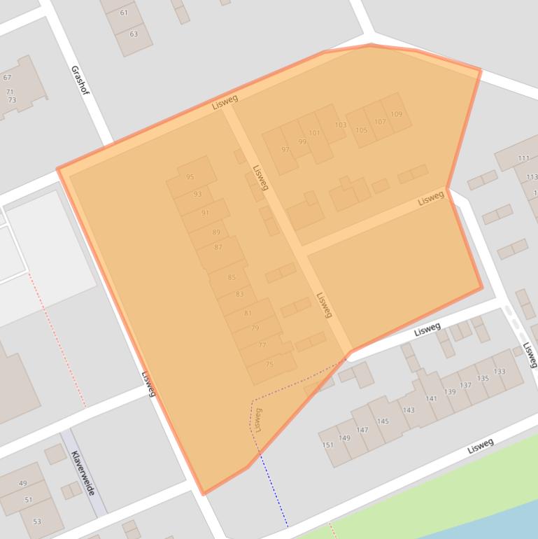 Kaart van postcodegebied 1511XH.