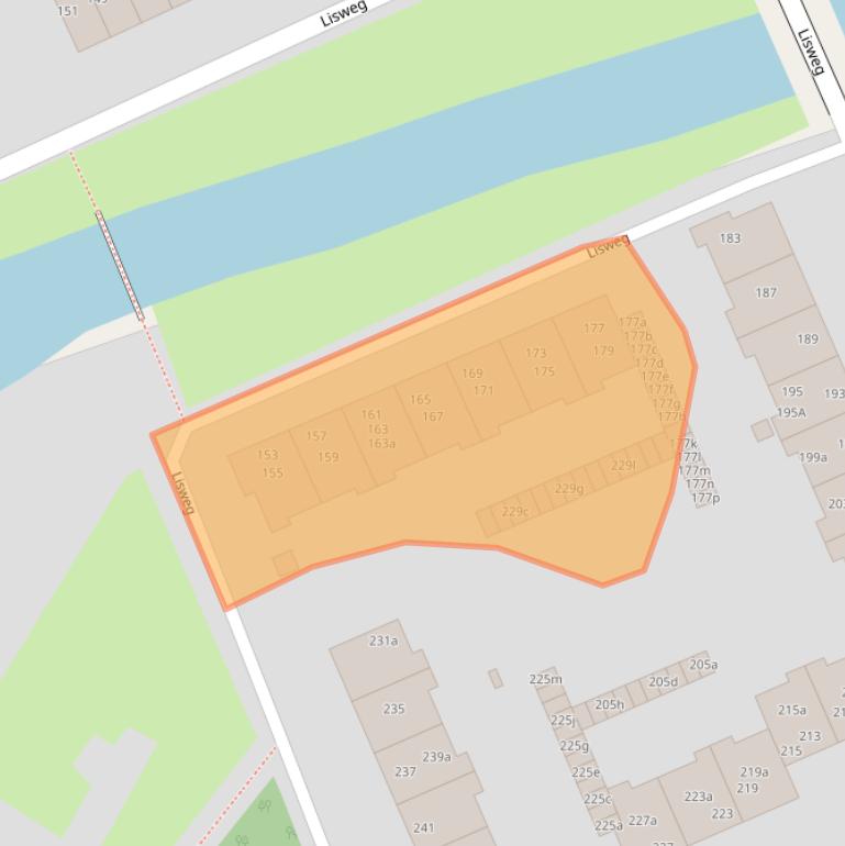 Kaart van postcodegebied 1511XK.