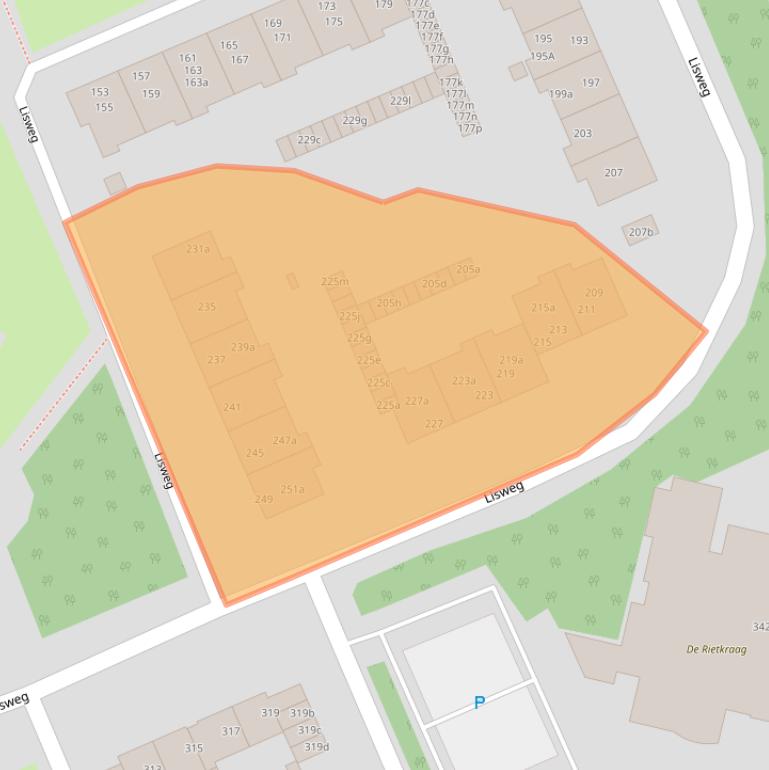 Kaart van postcodegebied 1511XM.