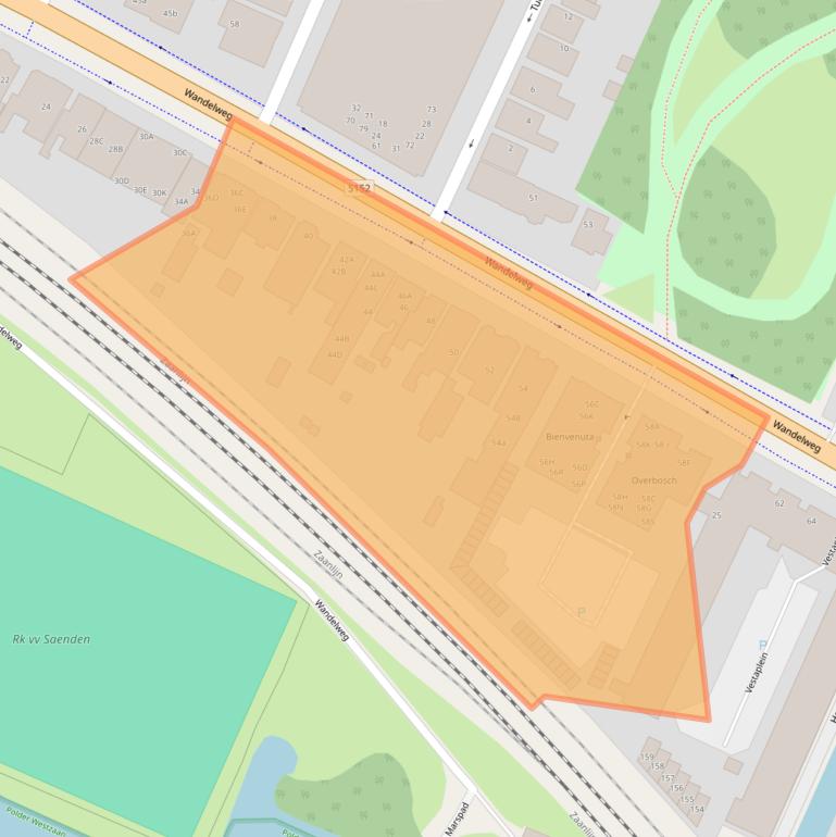 Kaart van postcodegebied 1521AH.