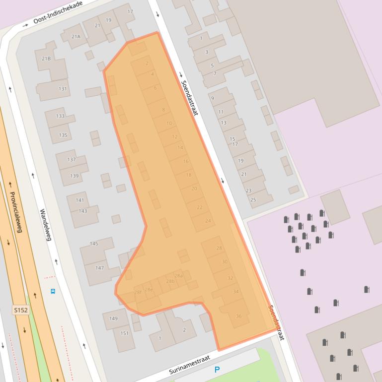 Kaart van postcodegebied 1521AW.