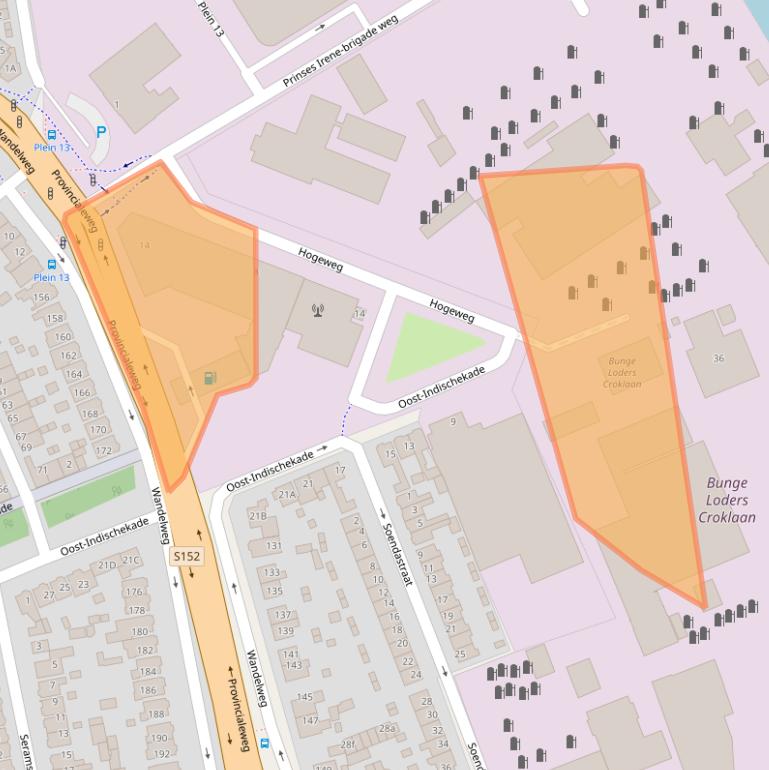 Kaart van postcodegebied 1521AZ.