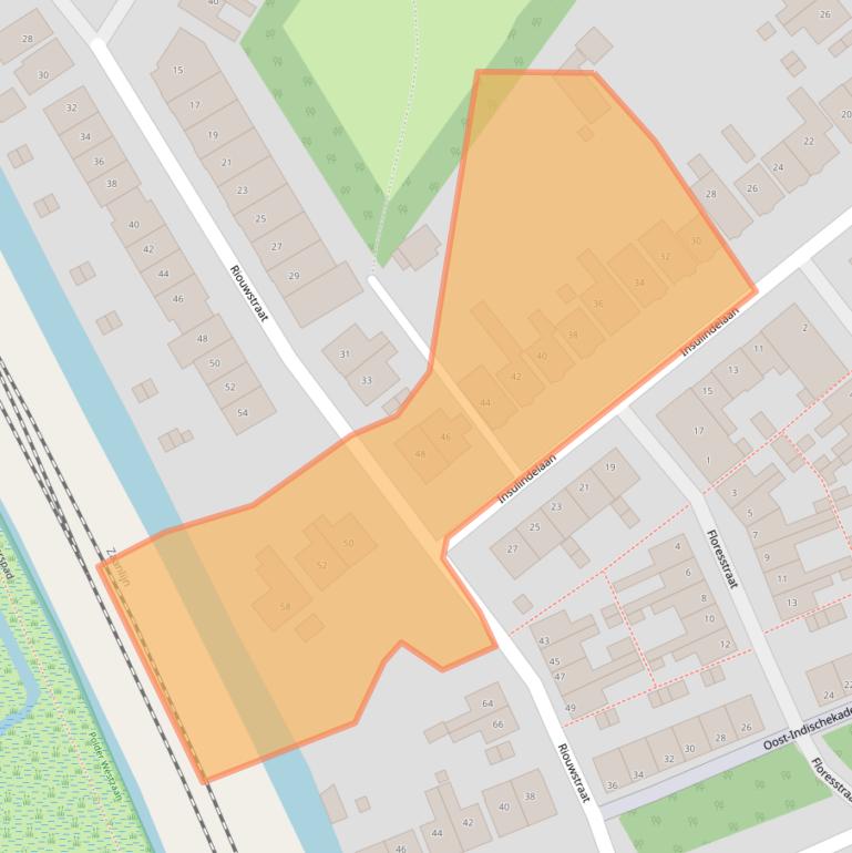 Kaart van postcodegebied 1521BC.