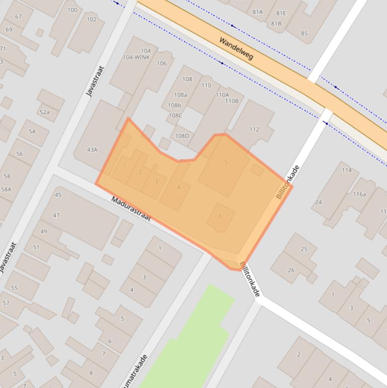 Kaart van postcodegebied 1521CB.