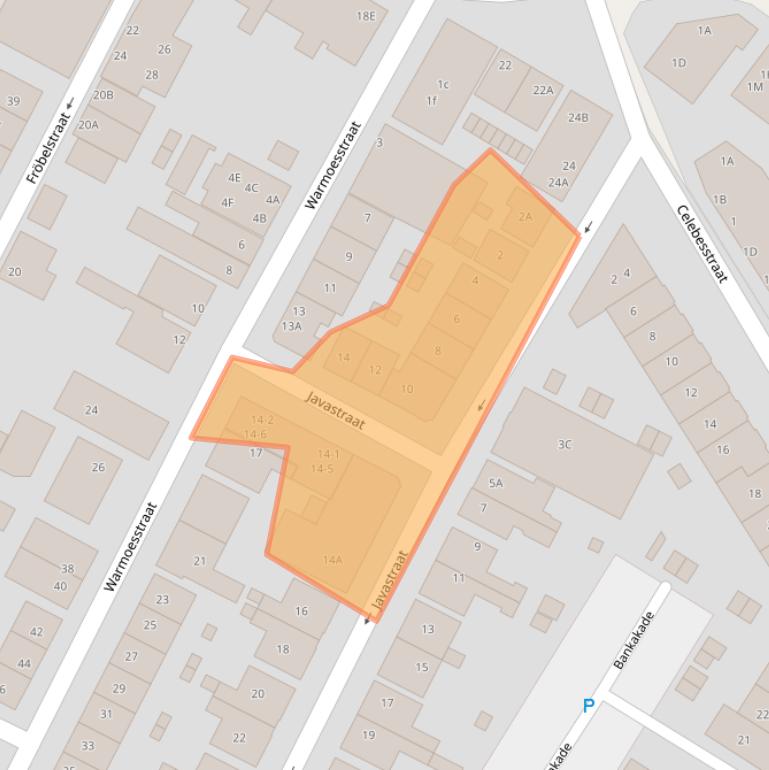 Kaart van postcodegebied 1521CD.