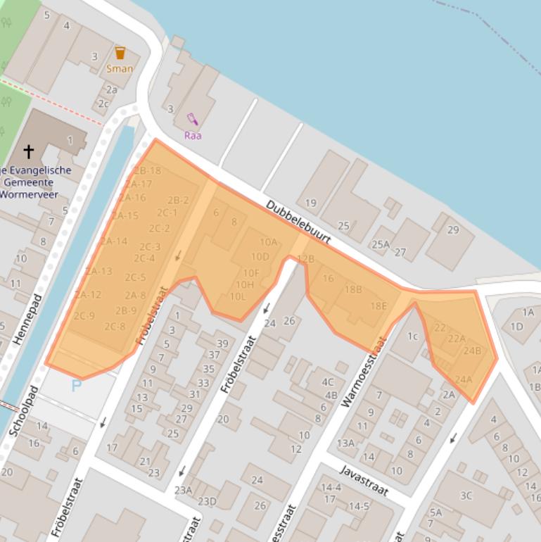 Kaart van postcodegebied 1521DC.