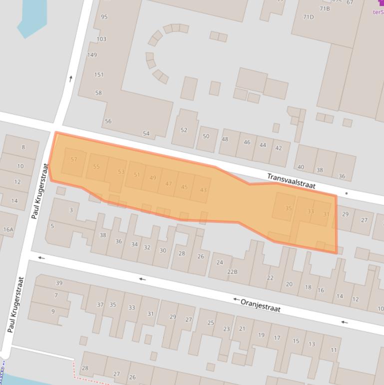 Kaart van postcodegebied 1521GC.