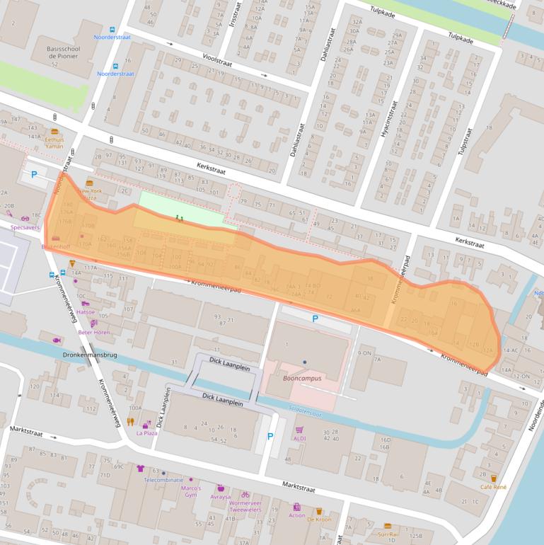 Kaart van postcodegebied 1521HB.