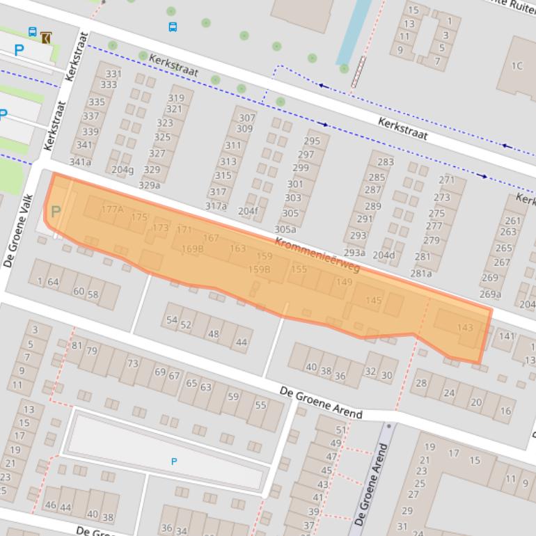 Kaart van postcodegebied 1521HG.
