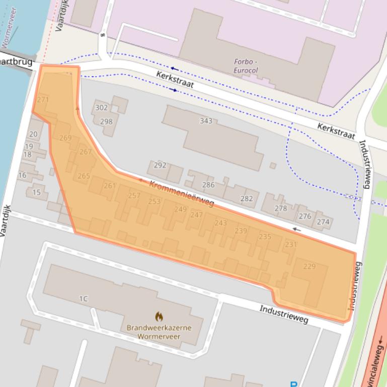 Kaart van postcodegebied 1521HH.