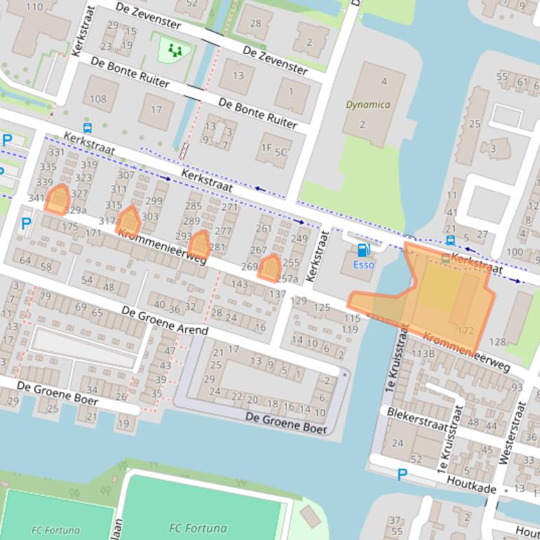 Kaart van postcodegebied 1521HN.