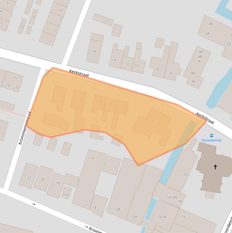 Kaart van postcodegebied 1521JA.