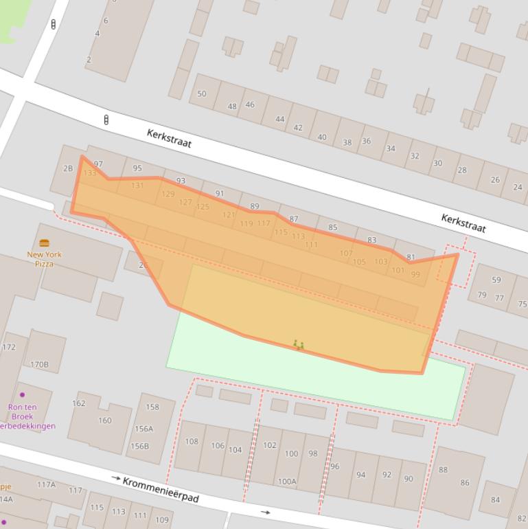 Kaart van postcodegebied 1521JE.