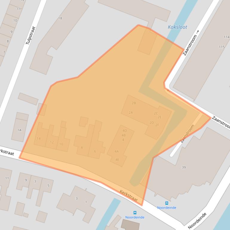 Kaart van postcodegebied 1521JN.