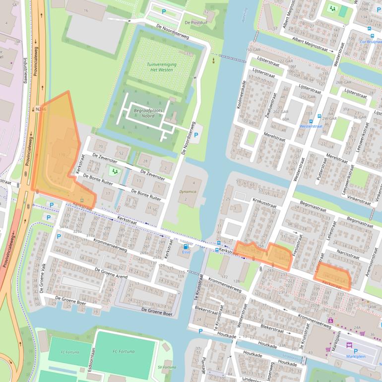 Kaart van postcodegebied 1521JR.