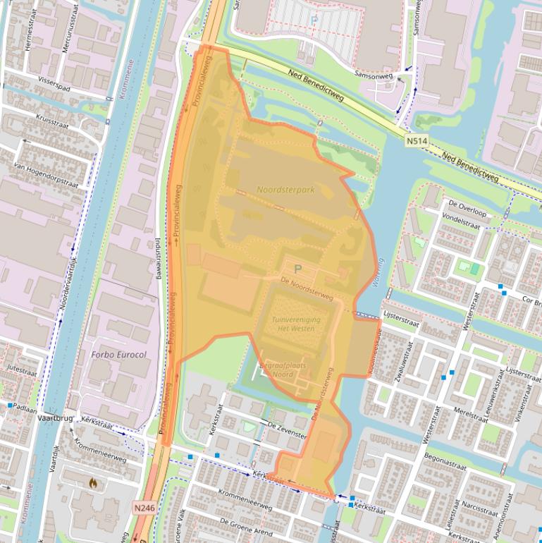 Kaart van postcodegebied 1521JS.