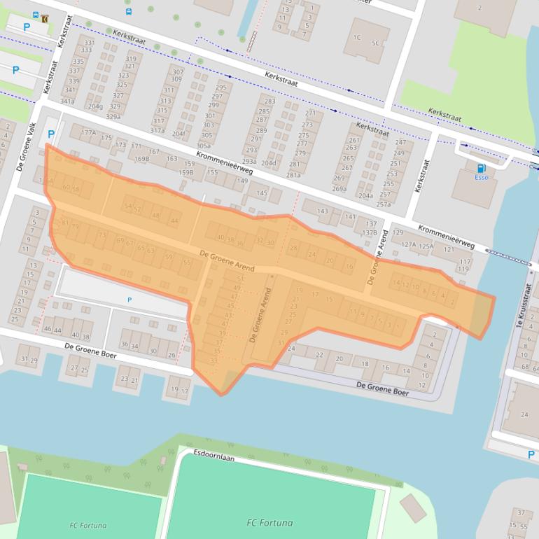 Kaart van postcodegebied 1521JX.