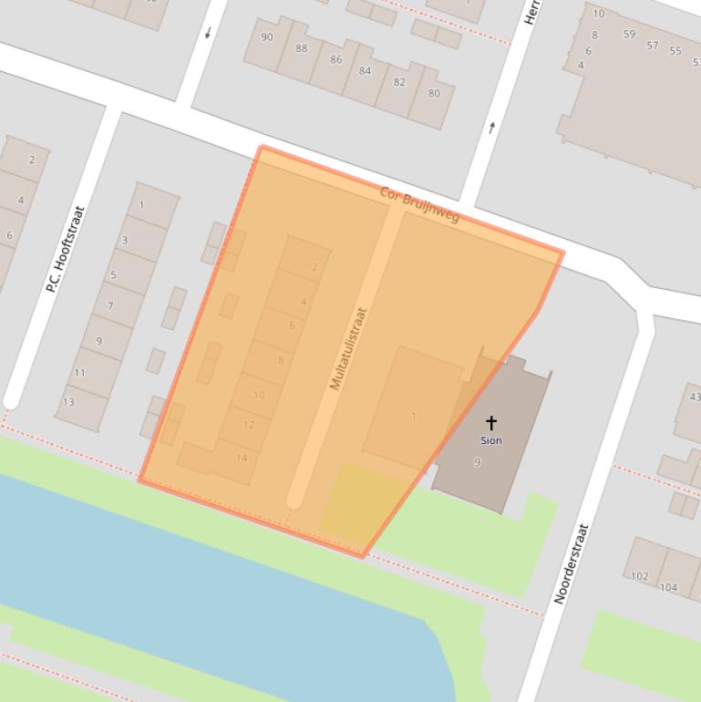 Kaart van postcodegebied 1521MD.