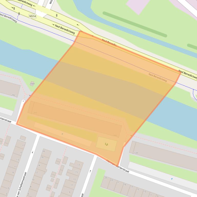 Kaart van postcodegebied 1521MX.