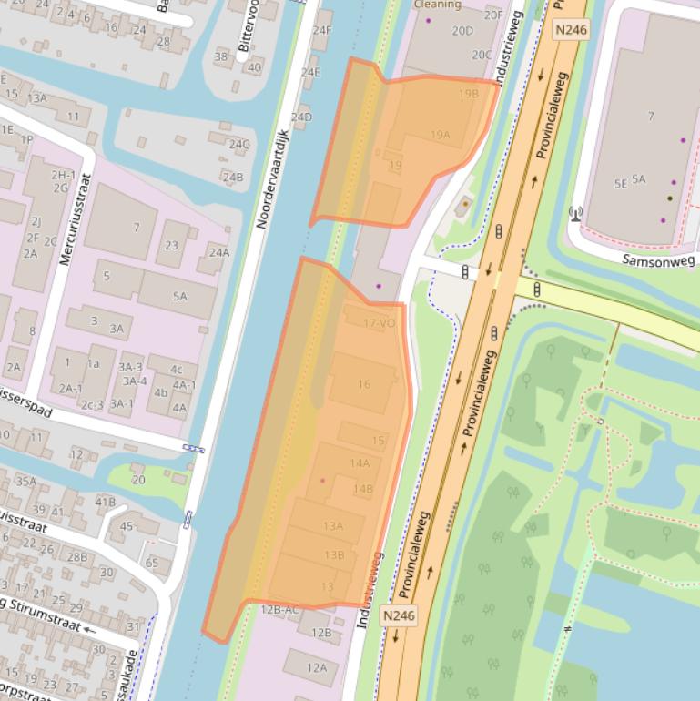 Kaart van postcodegebied 1521NC.