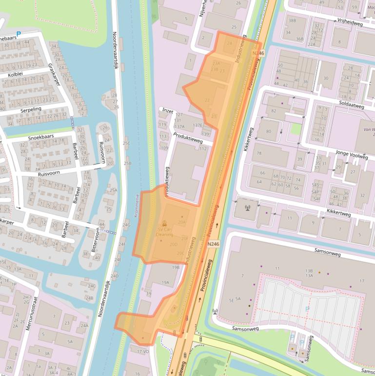 Kaart van postcodegebied 1521ND.