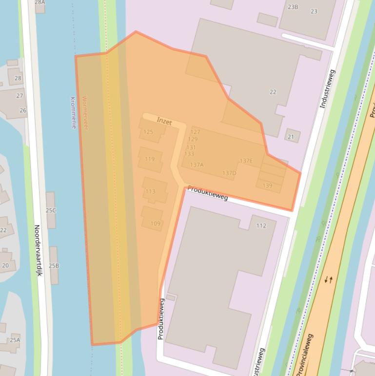 Kaart van postcodegebied 1521NJ.