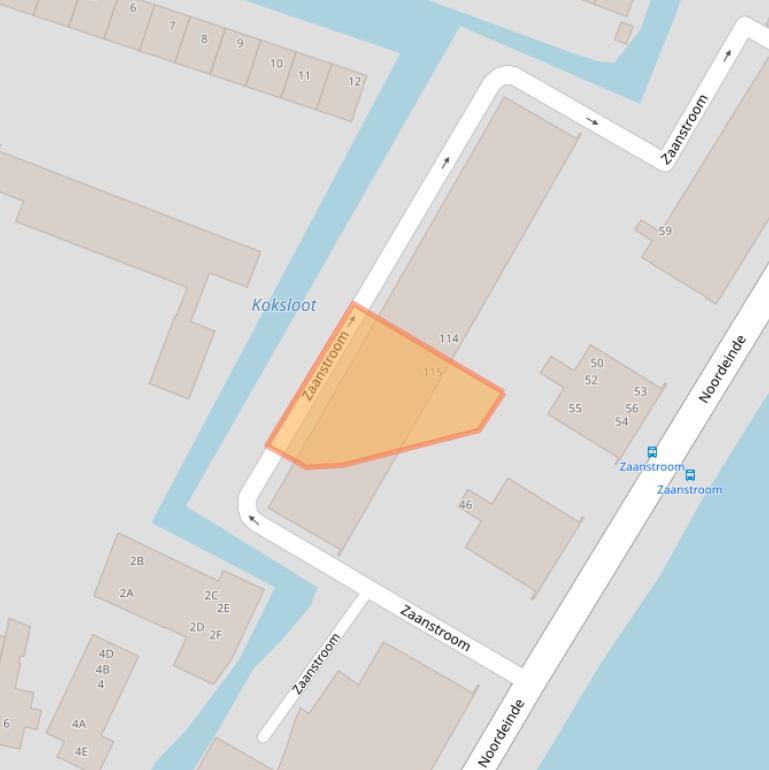 Kaart van postcodegebied 1521PR.