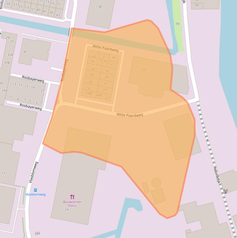 Kaart van postcodegebied 1521PV.