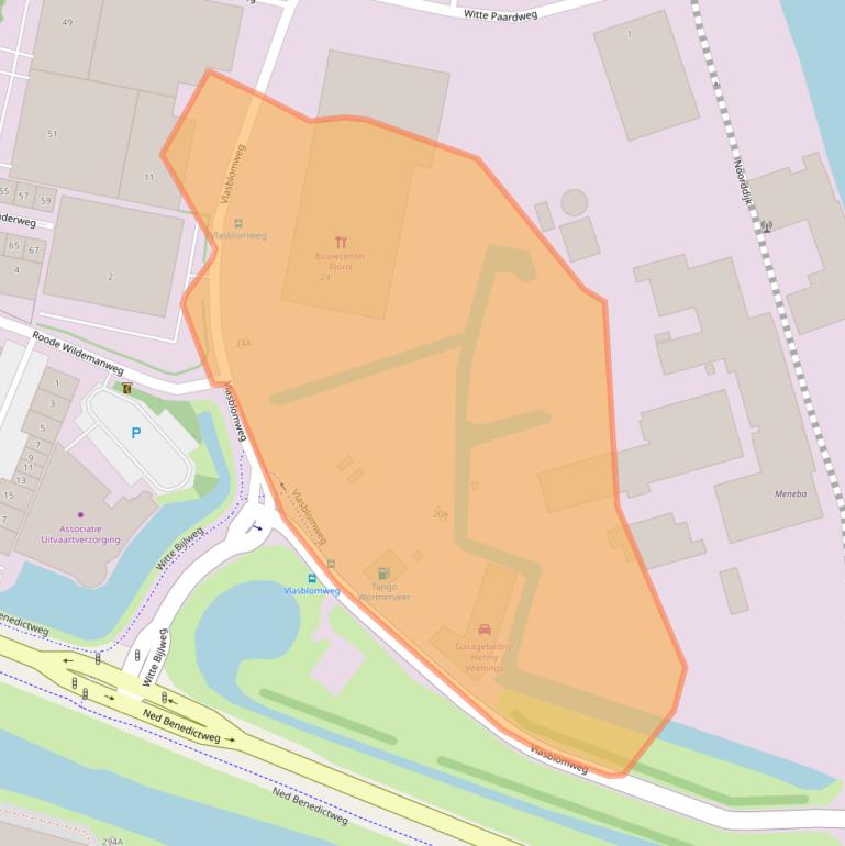 Kaart van postcodegebied 1521PW.