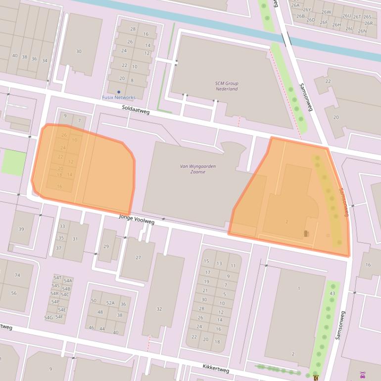 Kaart van postcodegebied 1521RJ.