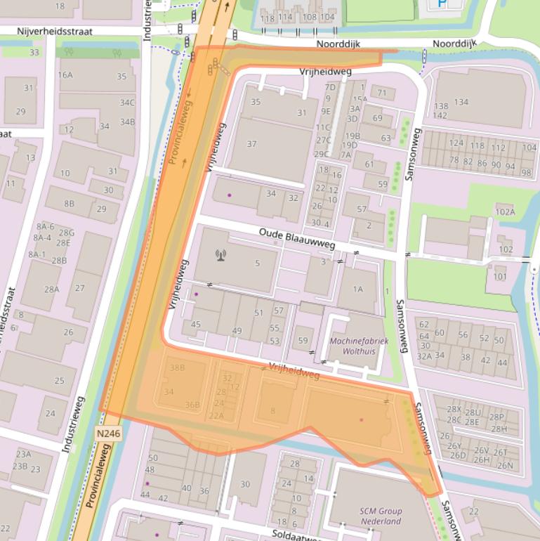 Kaart van postcodegebied 1521RR.