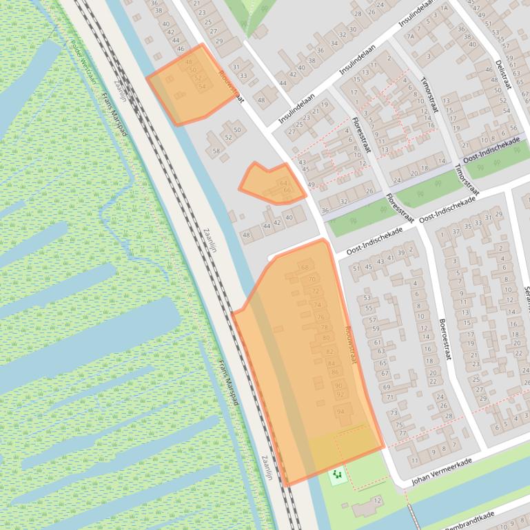 Kaart van postcodegebied 1521SG.