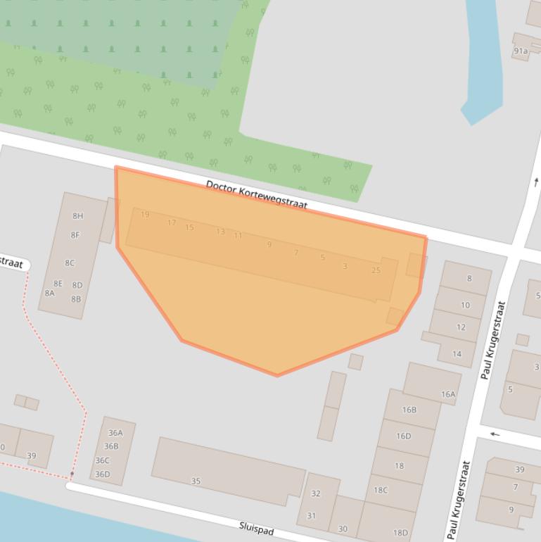 Kaart van postcodegebied 1521VA.