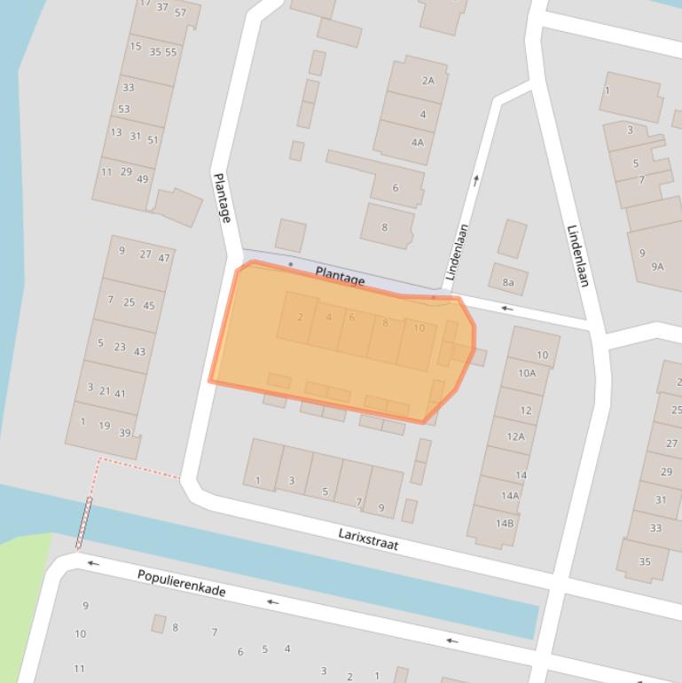 Kaart van postcodegebied 1521VW.