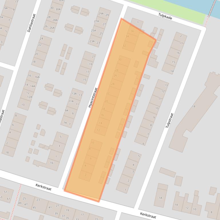 Kaart van postcodegebied 1521WE.