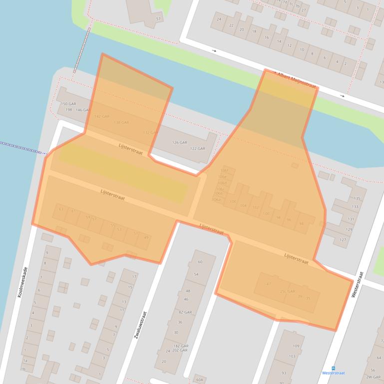 Kaart van postcodegebied 1521XB.