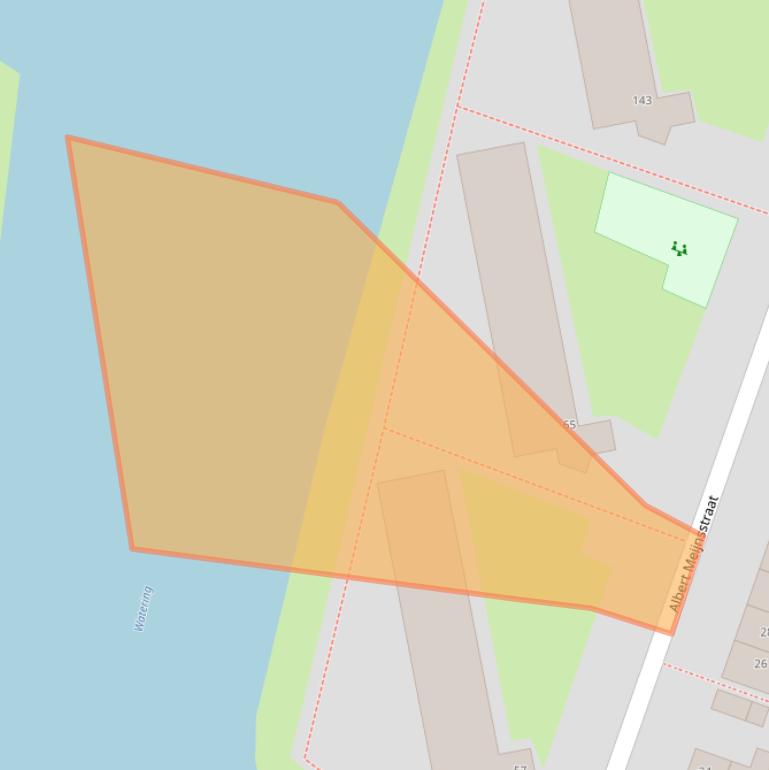 Kaart van postcodegebied 1521ZK.