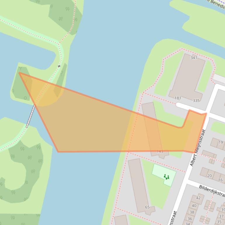 Kaart van postcodegebied 1521ZM.