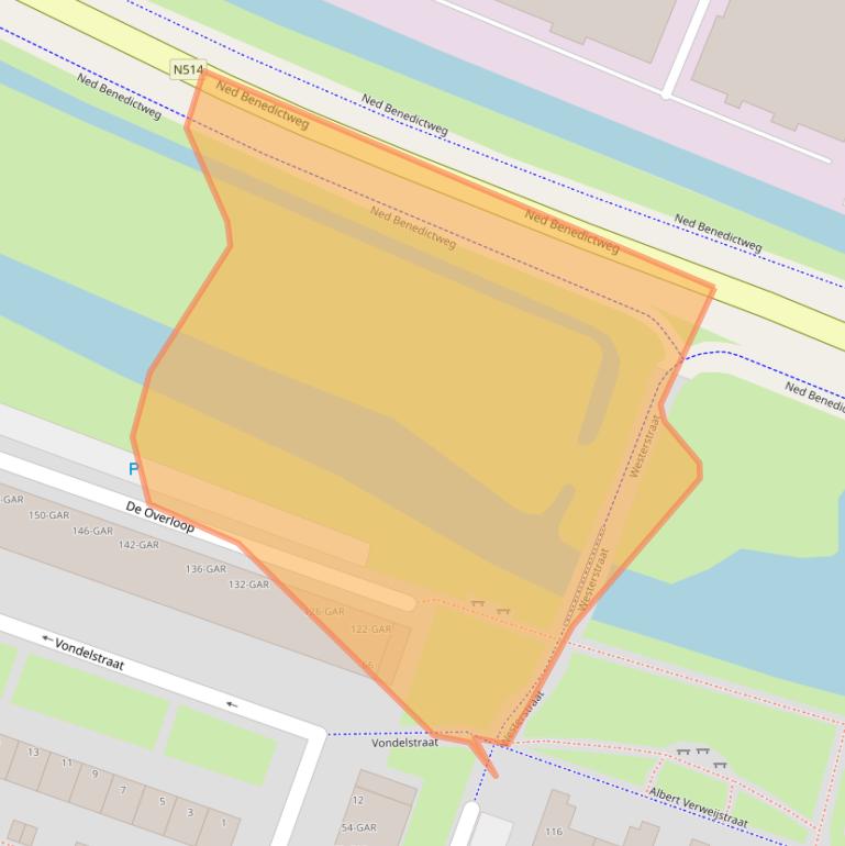 Kaart van postcodegebied 1521ZS.