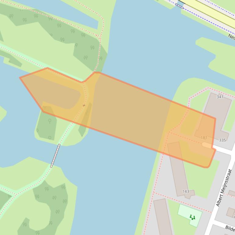 Kaart van postcodegebied 1521ZW.