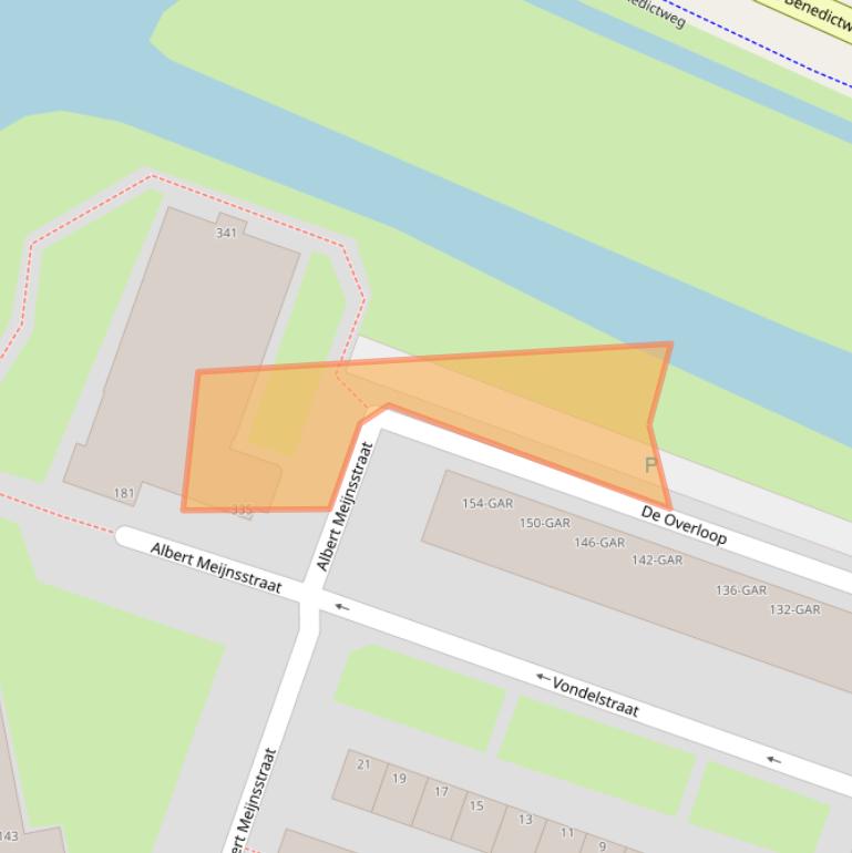 Kaart van postcodegebied 1521ZX.