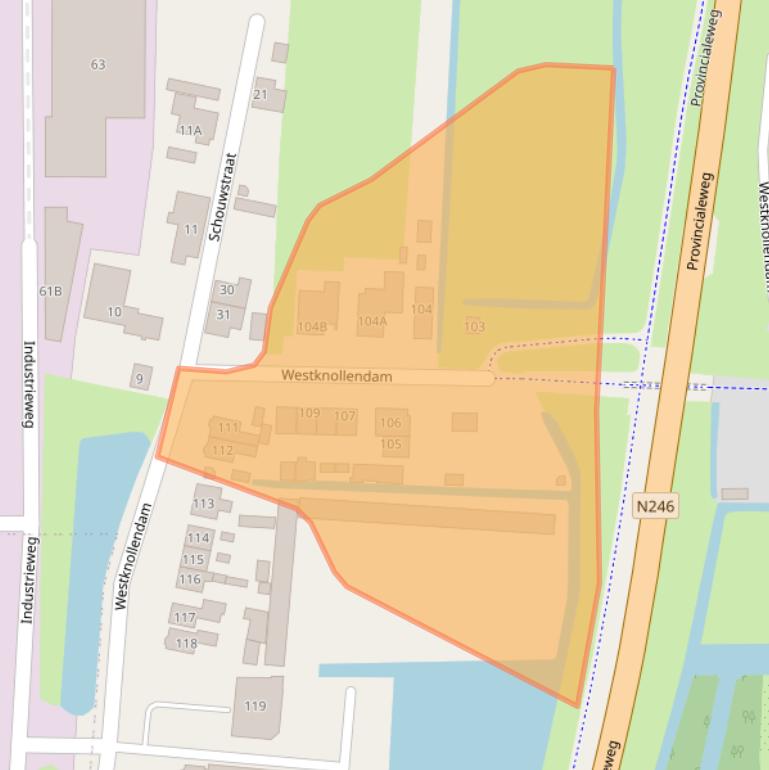 Kaart van postcodegebied 1525PS.