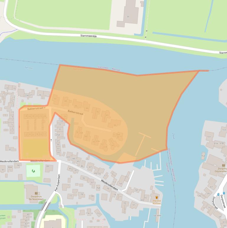 Kaart van postcodegebied 1525PW.