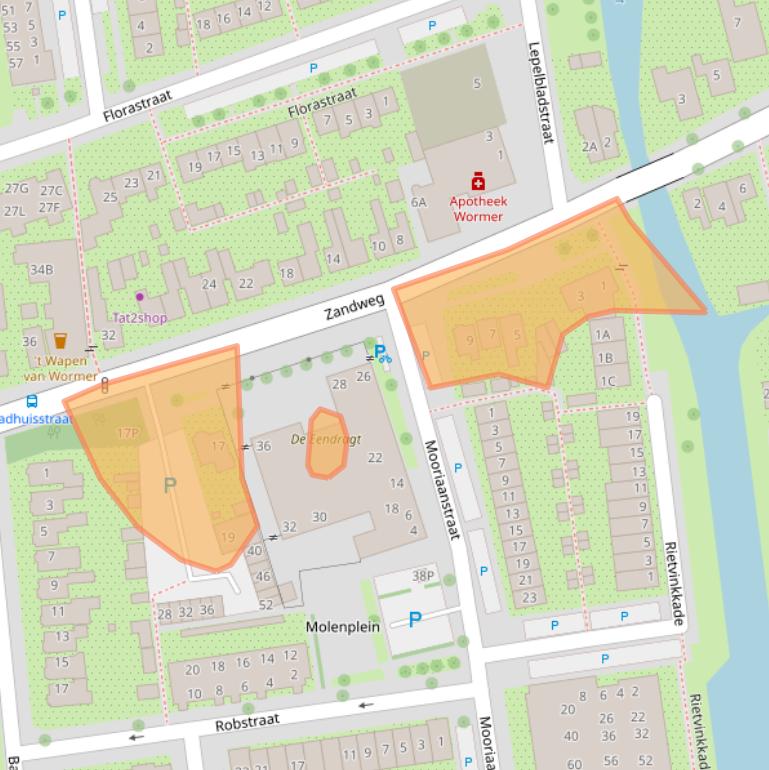 Kaart van postcodegebied 1531AJ.