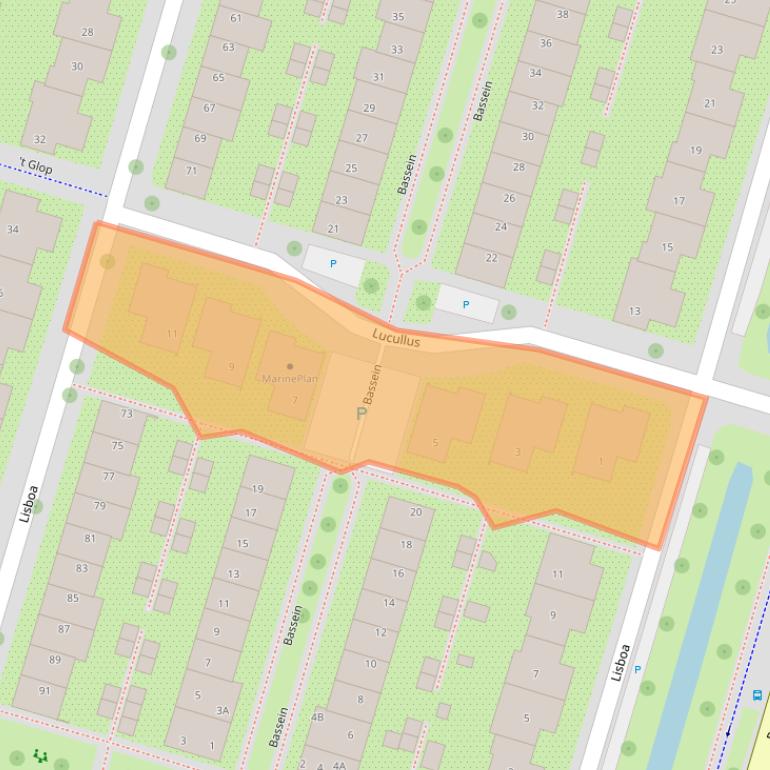 Kaart van postcodegebied 1531BP.