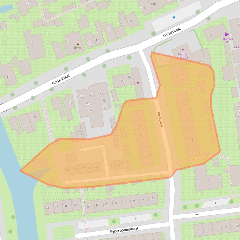Kaart van postcodegebied 1531CP.