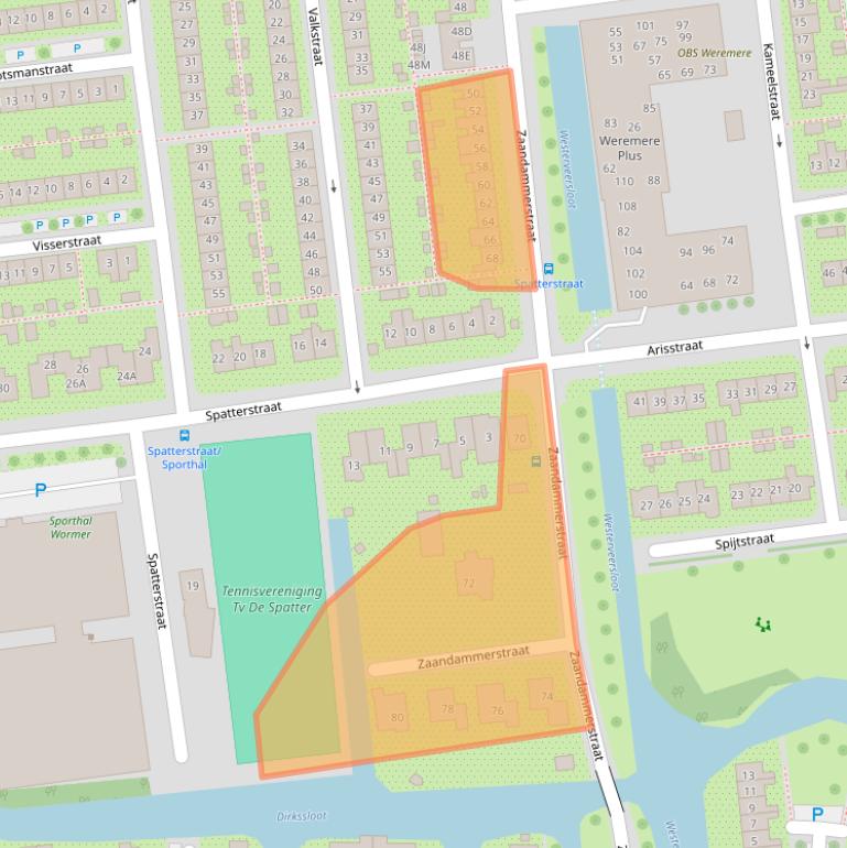 Kaart van postcodegebied 1531DS.