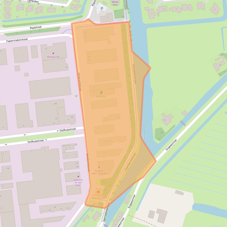 Kaart van postcodegebied 1531DT.