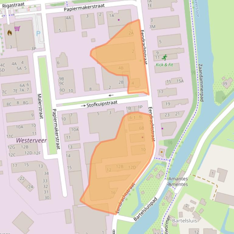 Kaart van postcodegebied 1531DV.